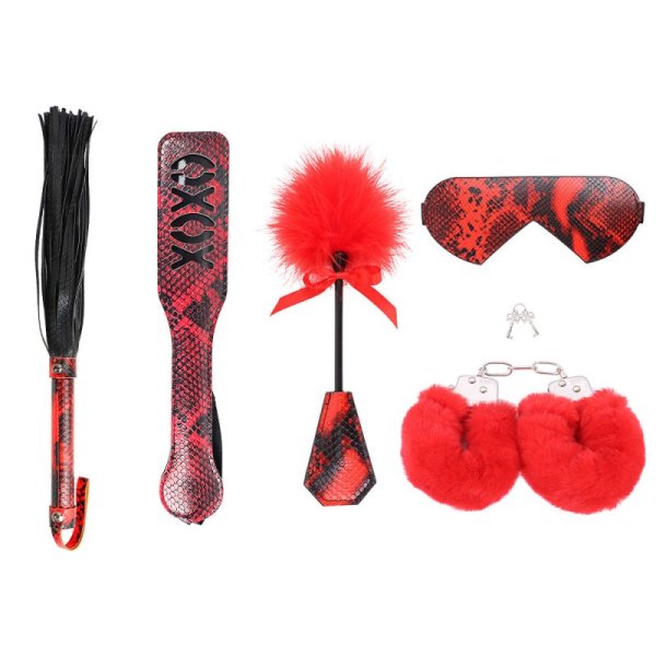 (image for) Crocodile Leather BDSM Kit - 5 pcs