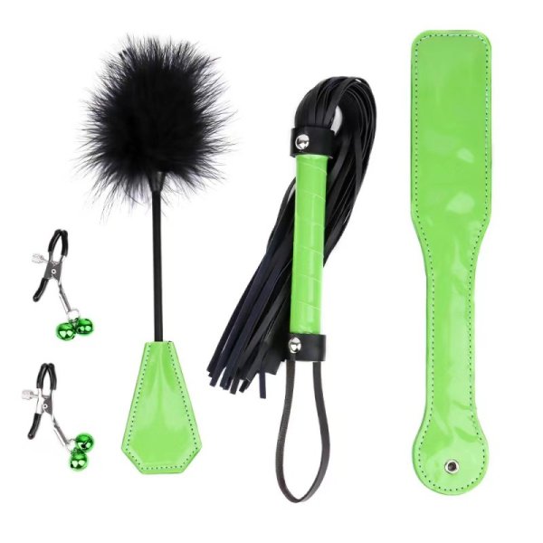 (image for) Patent Leather BDSM Kit - 4 pcs