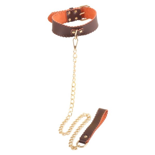 (image for) Brown Real Leather Bondage Kit