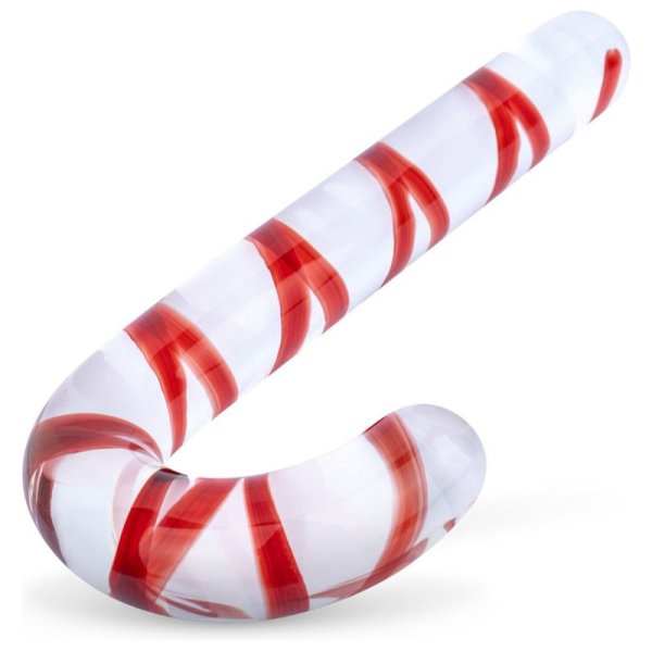 (image for) Gildo Candycane Glass Dildo