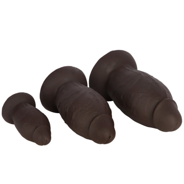 (image for) Realistic Silicone Girthy Anal Dildo