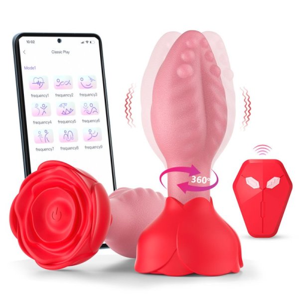 (image for) Rose Swinging Anal Stopper Vibrator