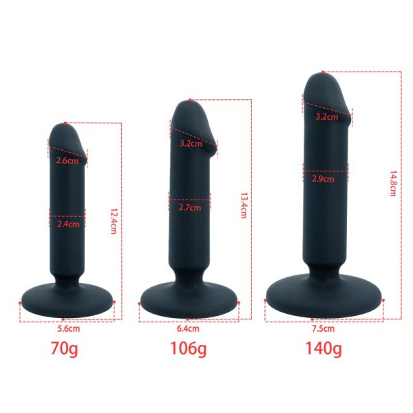 (image for) Silicone Butt Plug Anal Dildo - One Color