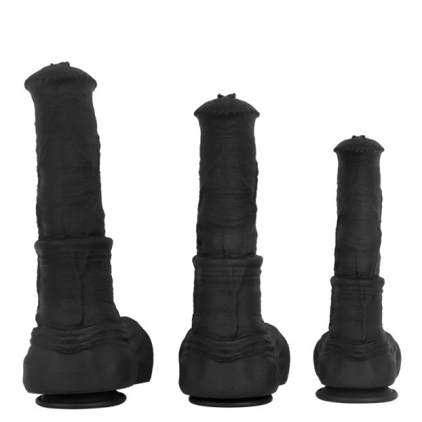 (image for) Big Dark Horse Silicone Realistic Dildo