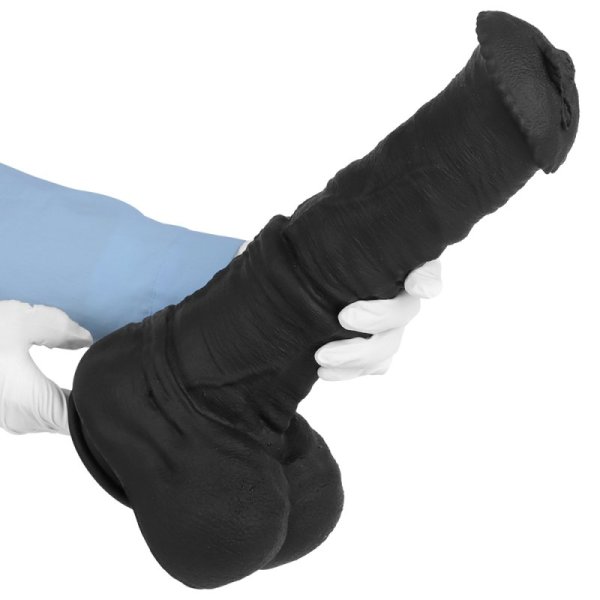 (image for) Big Dark Horse Silicone Realistic Dildo