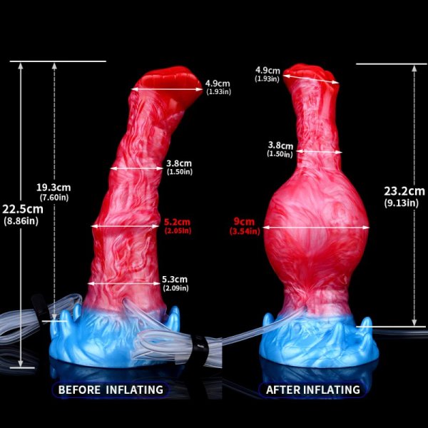 (image for) Squirting Inflatable Fantasy Dildo - Pony