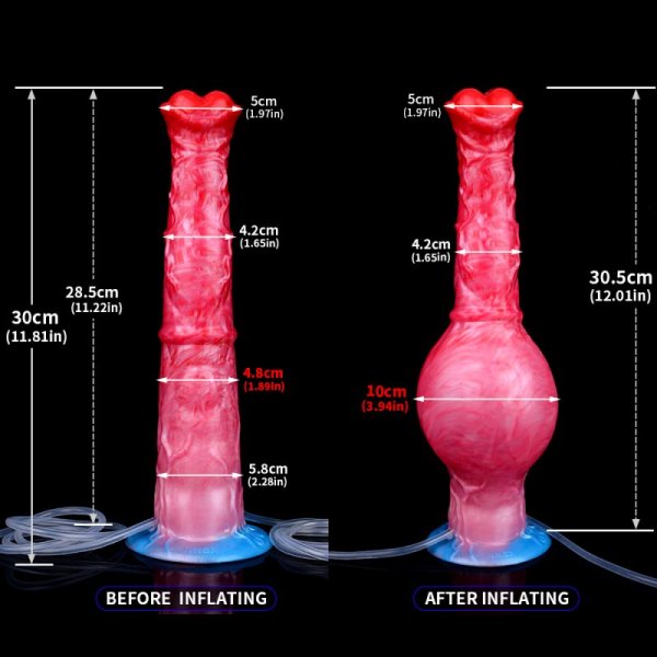 (image for) Squirting Inflatable Fantasy Dildo - Big Horse