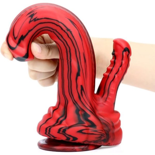(image for) Red Double Dildos with Suction Cup