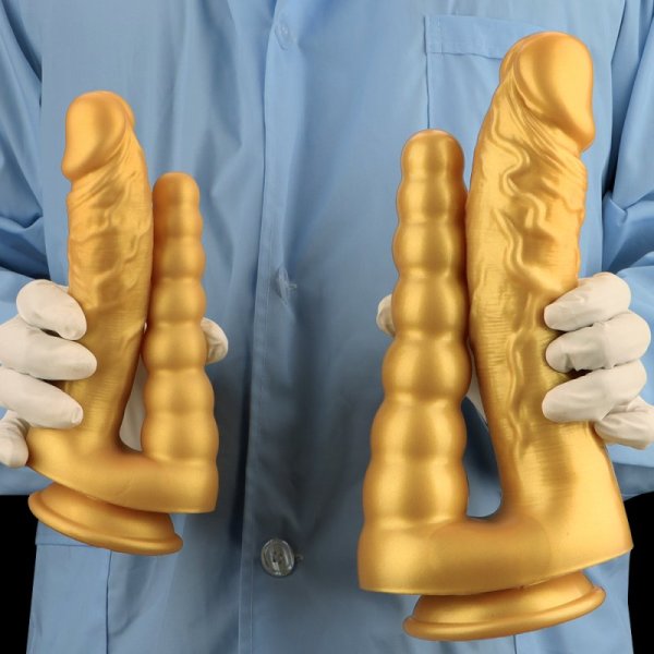 (image for) Double Penetration Silicone Twin Dildo