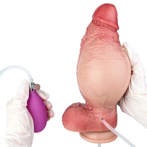 (image for) Squirting Inflatable Realistic 19.5 cm Dong