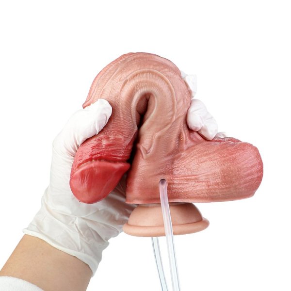 (image for) Squirting Inflatable Realistic 20.5 cm Dong
