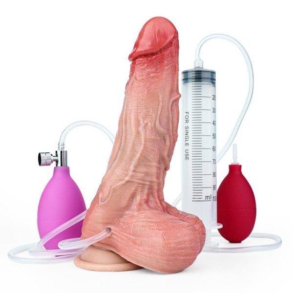 (image for) Squirting Inflatable Realistic 20.5 cm Dong