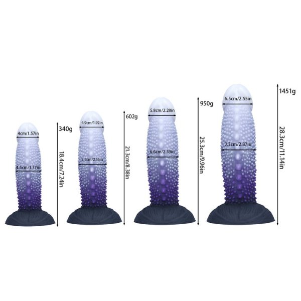 (image for) Burr Gradient Color Realistic Dildo