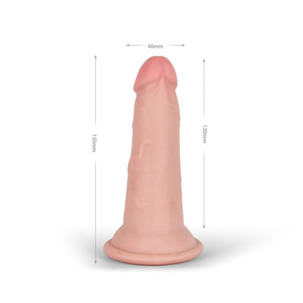 (image for) 6" Knight Cock 3D Triple Density Dildo