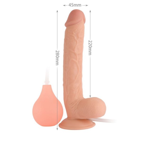 (image for) 10.5” Easy-Squirter Ejaculating Realistic Dildo -King Sized