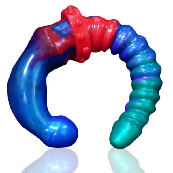 (image for) Double-ended Colorful Dildo & Anal Beads