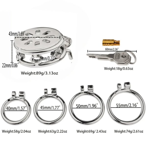 (image for) Bolted Chastity Cage With Spikes