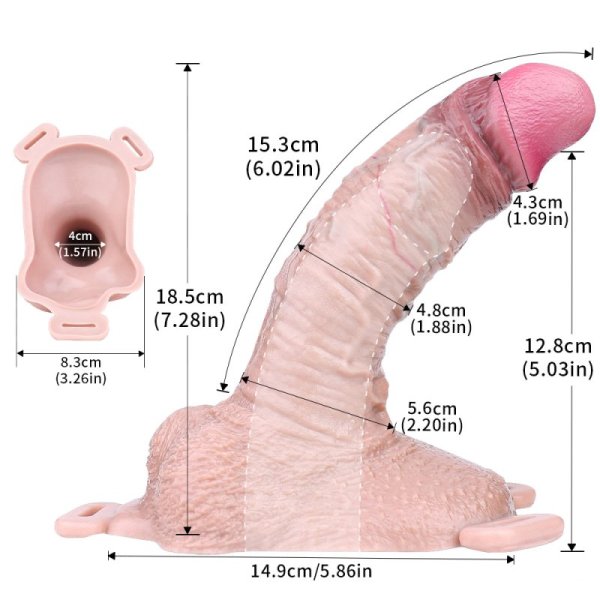 (image for) Wearable 6.0 inch Penis Sleeve