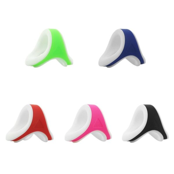 (image for) Silicone Double Color Penis Ring - White