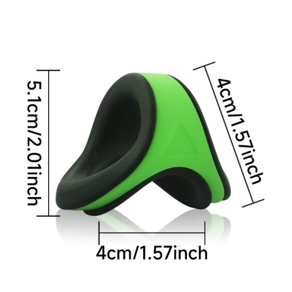 (image for) Silicone Double Color Penis Ring - Black