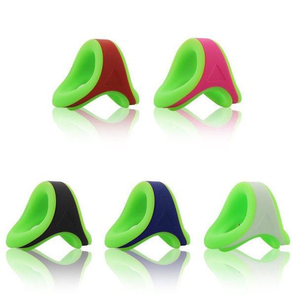 (image for) Silicone Double Color Penis Ring - Green