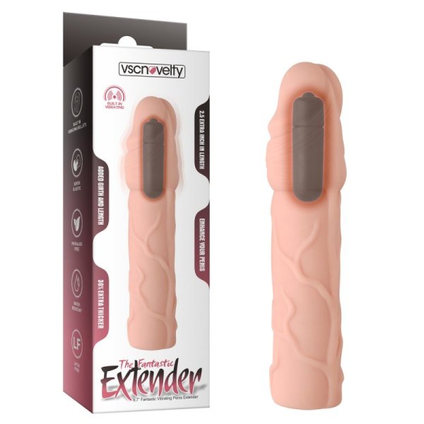 (image for) 6.7" Fantastic Vibrating Penis Extenders