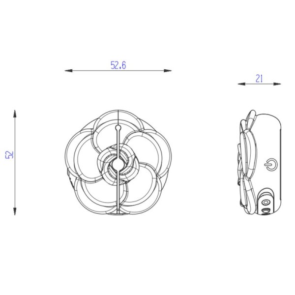 (image for) Camellia Vibrating Rose Nipple Clamp
