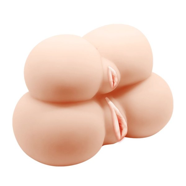 (image for) Vagina & Anal Lifelike Vibrating Fishnet Ass
