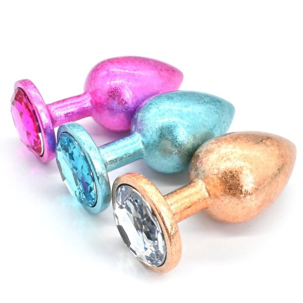 (image for) Ice Flowers Aluminum Alloy Butt Plug