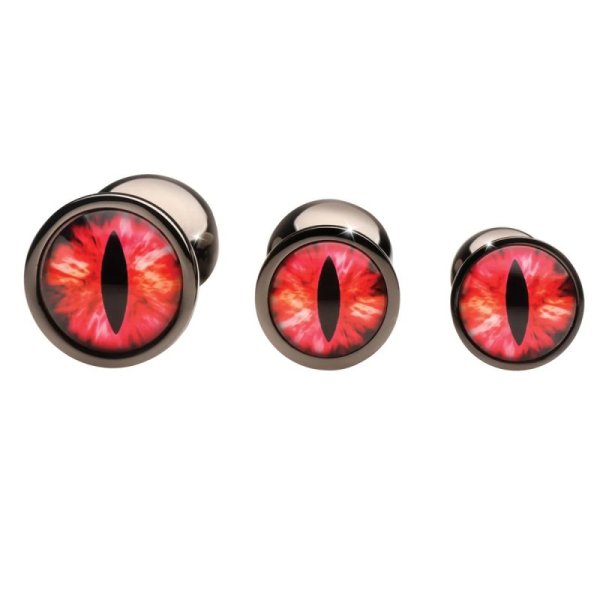 (image for) Sinister Eyes Red Eye Metal Butt Plug