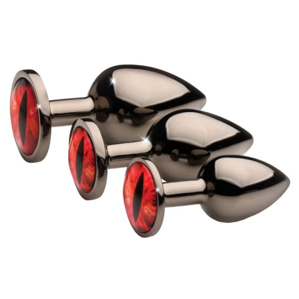 (image for) Sinister Eyes Red Eye Metal Butt Plug