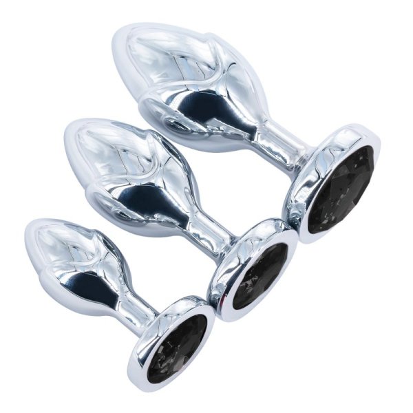 (image for) Fig Silver Aluminum Alloy Butt Plug