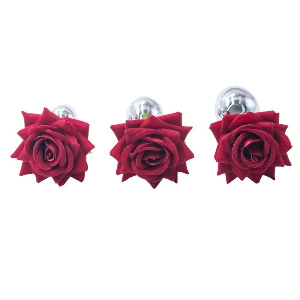 (image for) Rose Flower Stainless Steel Butt Plug