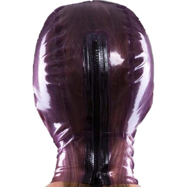(image for) Latex Hood with Breath Control Hole