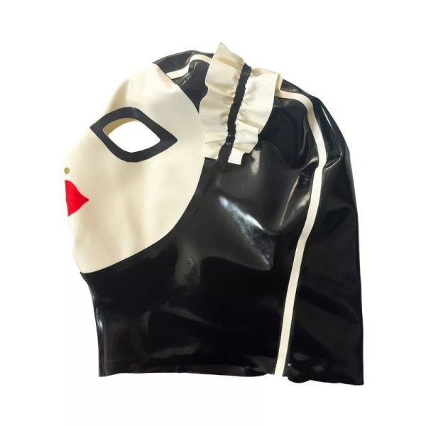 (image for) Latex Hood Cap with Lace