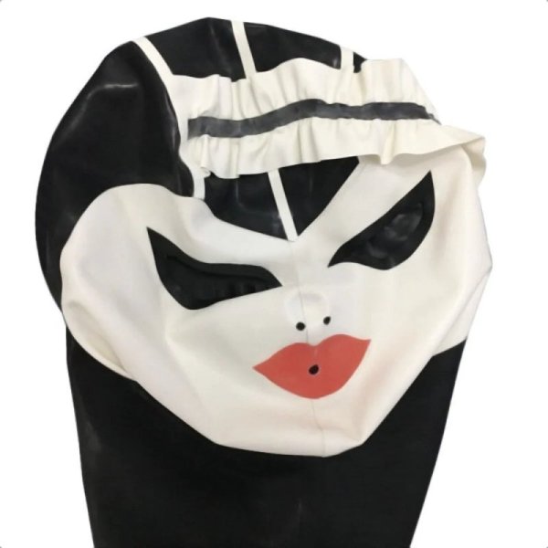 (image for) Latex Hood Cap with Lace
