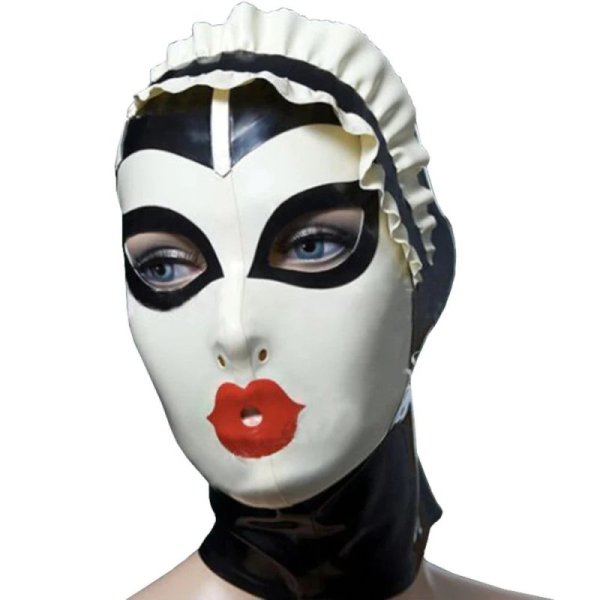 (image for) Latex Hood Cap with Lace