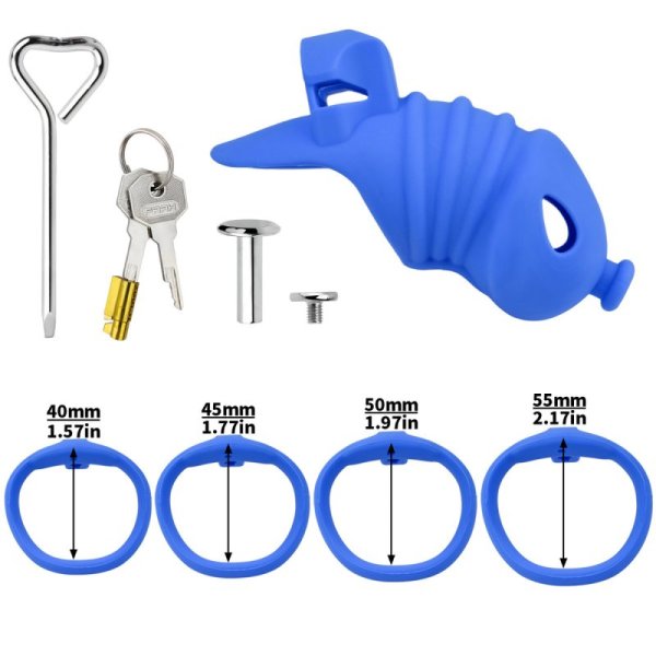 (image for) Soft Silicone Fish Chastity Cage