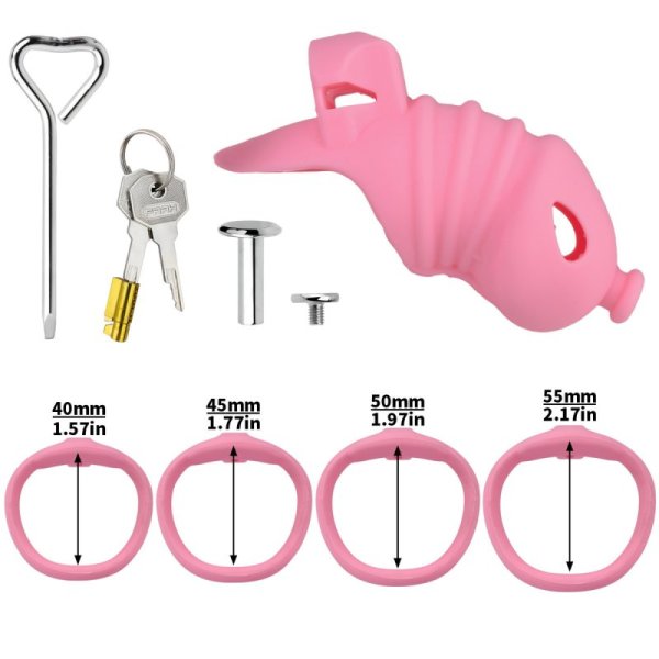 (image for) Soft Silicone Fish Chastity Cage
