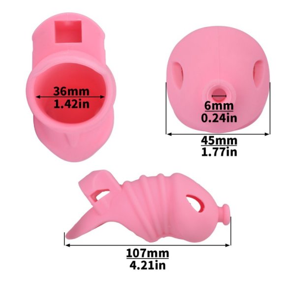 (image for) Soft Silicone Fish Chastity Cage