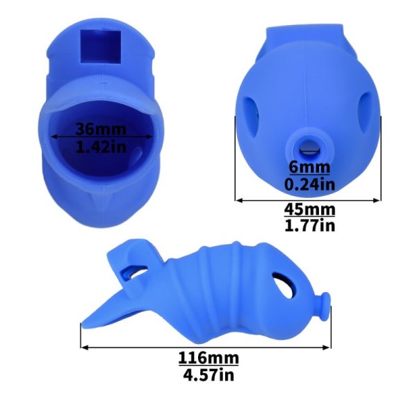 (image for) Soft Silicone Fish Chastity Cage