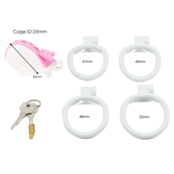 (image for) Butterfly Knot Sissy Chastity Cage