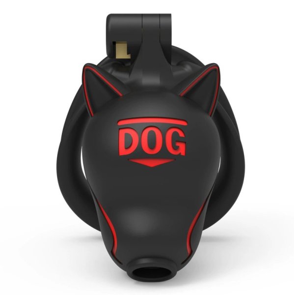 (image for) Slave Dog Head Chastity Cage - Dog Word