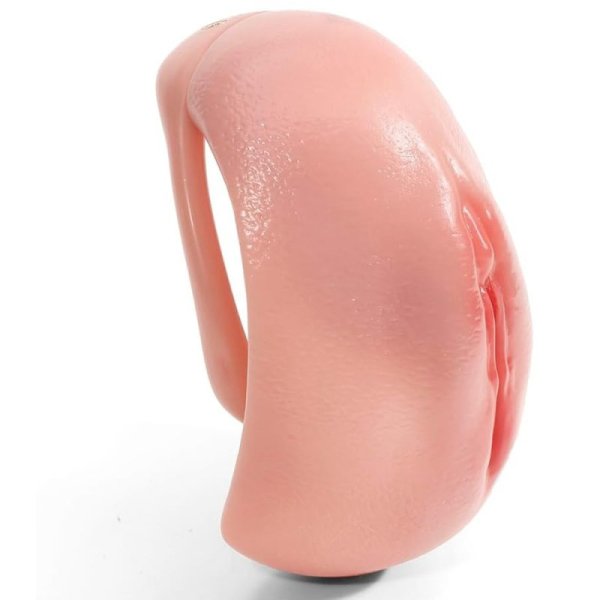 (image for) Enclosed Pussy Hole Design Chastity Cage