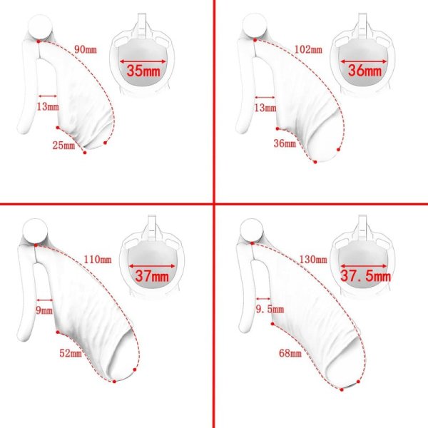(image for) V2.0 Men's Simulated Penis Chastity Cage