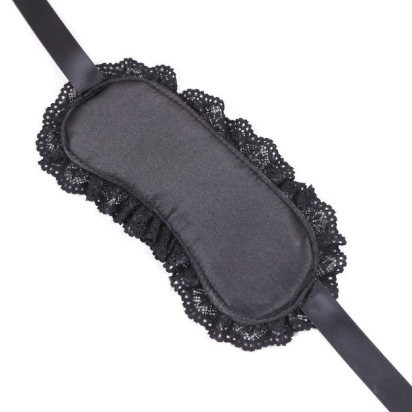 (image for) Velcro Lace Blindfold and Handcuffs Set