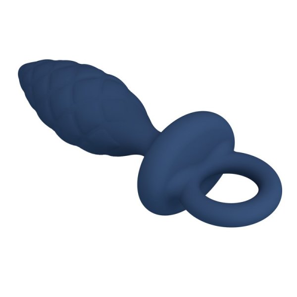 (image for) Stripy Anal Plug With Loop