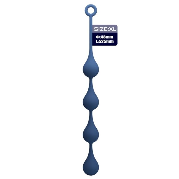 (image for) 20.6" Silicone Waterdrop Anal Beads