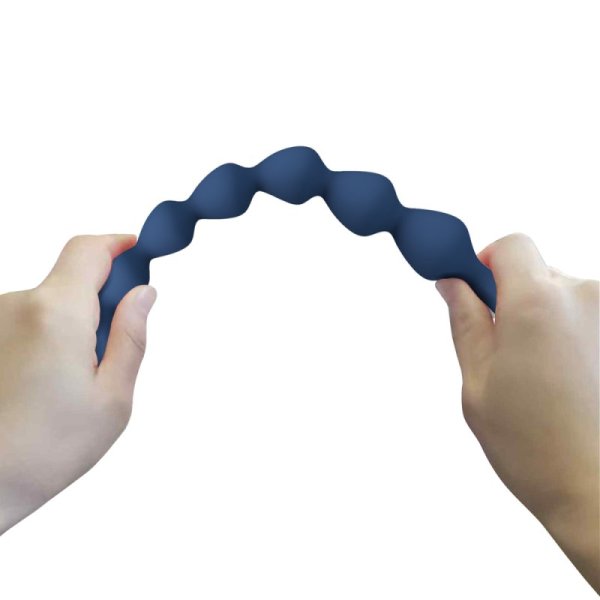 (image for) 10.5" Silicone Heart Anal Beads
