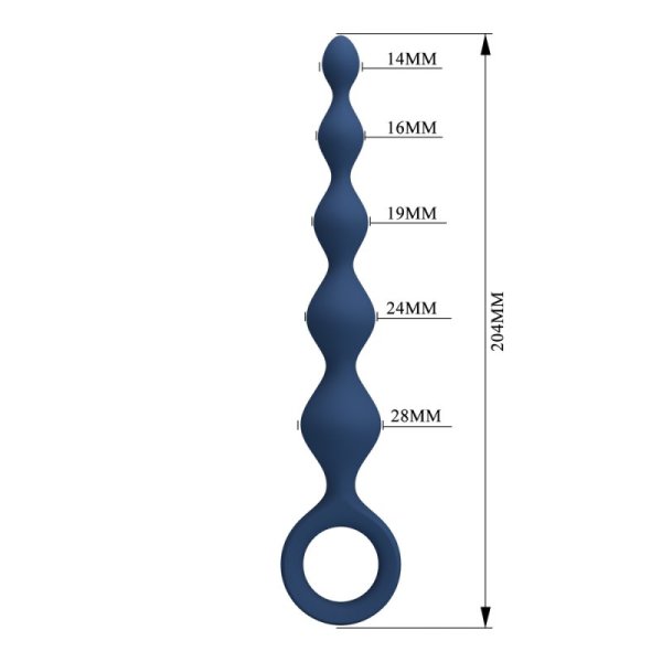 (image for) 8" Silicone Anal Beads